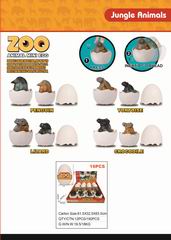 PRESS MINI ANIMAL EGG 16PCS,