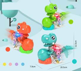 B/O FLASH GEAR DINOSAUR 6PCS,