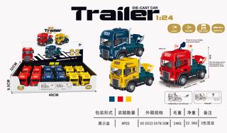 1:24 FRICTION DIE-CAST CAR W/LIGHT & MUSIC 12PCS,