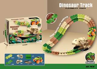 B/O DINOSAUR TRACK 65PCS,