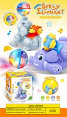 B/O SPRAY ELEPHANT W/LIGHT & MUSIC,