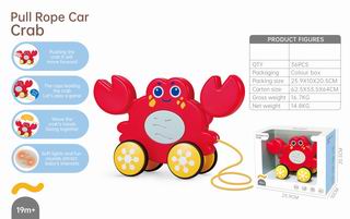 PULL ROPE CAR CRAB W/LIGHT & MUSIC,