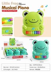 FROG ELECTRONIC ORGAN W/LIGHT & MUSIC 12PCS,