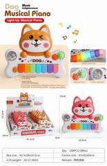 DOG ELECTRONIC ORGAN W/LIGHT & MUSIC 12PCS,