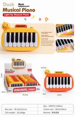 DUCK ELECTRONIC ORGAN W/LIGHT & MUSIC 12PCS,
