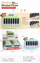MONKEY ELECTRONIC ORGAN W/LIGHT & MUSIC 12PCS,