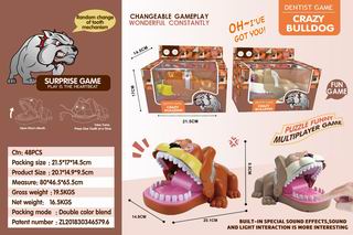 CRAZY DOG DENTIST GAME W/LIGHT & SOUND,