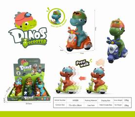 PRESS DINOSAUR MOTORCYCLE 9PCS,