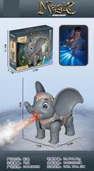 B/O ELEPHANT W/LIGHT & MUSIC & SPRAY,
