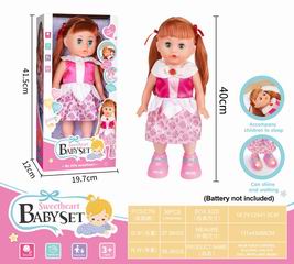 40CM B/O DOLL W/LIGHT & MUSIC,