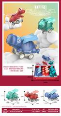 PRESS CAPE DINOSAUR 12PCS,