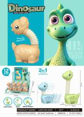 FRICTION STRETCH DINOSAUR 12PCS,