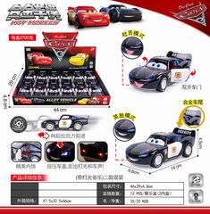 PULL BACK DIE-CAST CAR W/LIGHT & SOUND 12PCS,