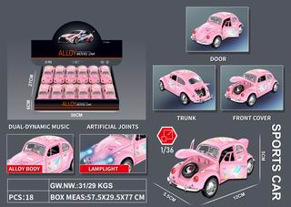 1:36 DIE-CAST CAR 12PCS,
