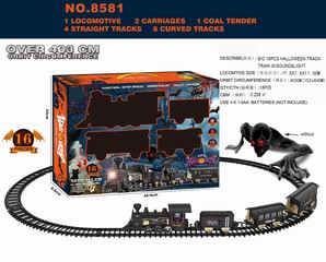 B/O RAIL TRAIN W/LIGHT & MUSIC 16PCS,