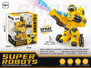 R/C WATER BOMB ROBOT W/SPRAY,