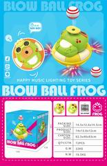 B/O BLOW BALL FROG W/LIGHT & MUSIC,