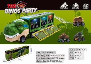 FRICTION DINOSAUR CAR W/LIGHT & MUSIC,