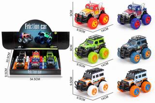 FRICTION CAR 6PCS,