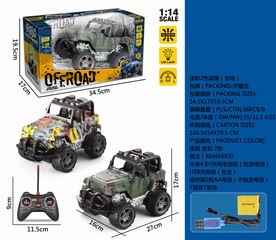 1:14 4 CHANNEL R/C CAR W/LIGHT,