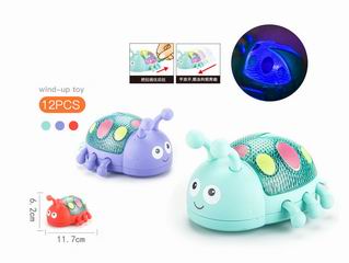 PULL LINE LADYBUG W/LIGHT,