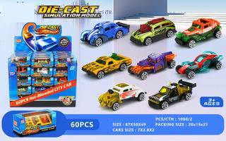 1:64 SLIDE DIE-CAST CAR 60PCS,