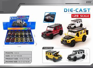 1:28 PULL BACK DIE-CAST CAR 12PCS,