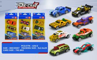 1:64 SLIDE DIE-CAST CAR 3PCS,
