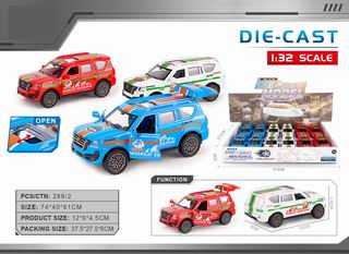 1:32 PULL BACK DIE-CAST CAR 12PCS,