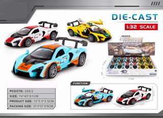 1:32 PULL BACK DIE-CAST CAR 12PCS,