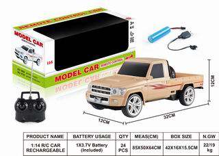 1:14 4 CHANNEL R/C CAR W/LIGHT,