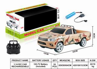 1:14 4 CHANNEL R/C CAR W/LIGHT,