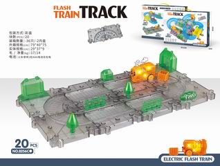 B/O TRAIN TRACK W/LIGHT 20PCS,