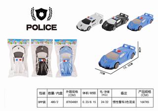 FRICTION POLICE CAR,
