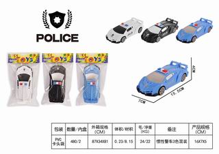 FRICTION POLICE CAR,