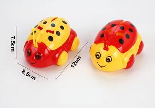 PULL LINE LADYBIRD W/LIGHT,