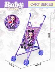 12 INCH DOLL W/MUSIC & CART,