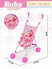 12 INCH DOLL W/MUSIC & CART,