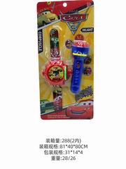WATCHES & FLASHLIGHT W/PROJECTION,