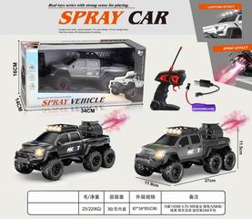 1:18 5 CHANNEL R/C CAR W/LIGHT & SPRAY,