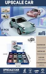 FRICTION CAR W/LIGHT & SOUND 8PCS,