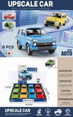 FRICTION CAR W/LIGHT & SOUND 8PCS,