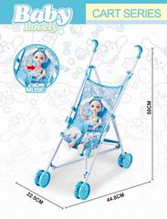 12 INCH DOLL W/MUSIC & CART,