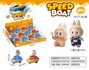 FRICTION SPEED BOAT 12PCS,