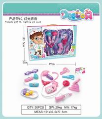 DOCTOR SET W/LIGHT & SOUND 15PCS,