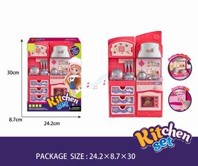 KITCHEN SET W/LIGHT & SOUND,