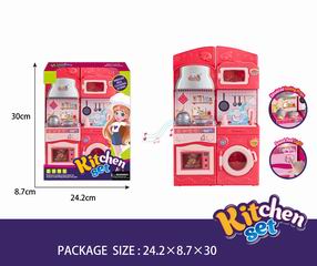 KITCHEN SET W/LIGHT & SOUND,