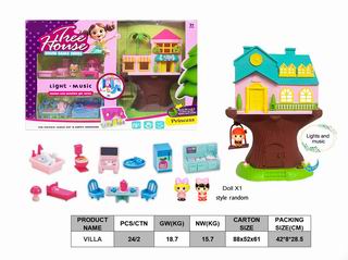 VILLA SET W/LIGHT & MUSIC,