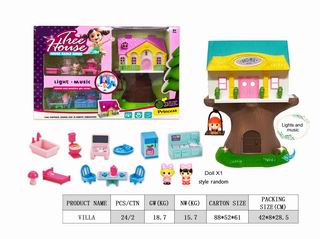 VILLA SET W/LIGHT & MUSIC,