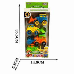 FRICTION FARM TRUCK 4PCS,